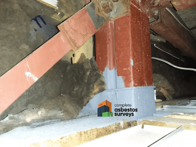 Encapsulation of Asbestos Insulating Board Columns