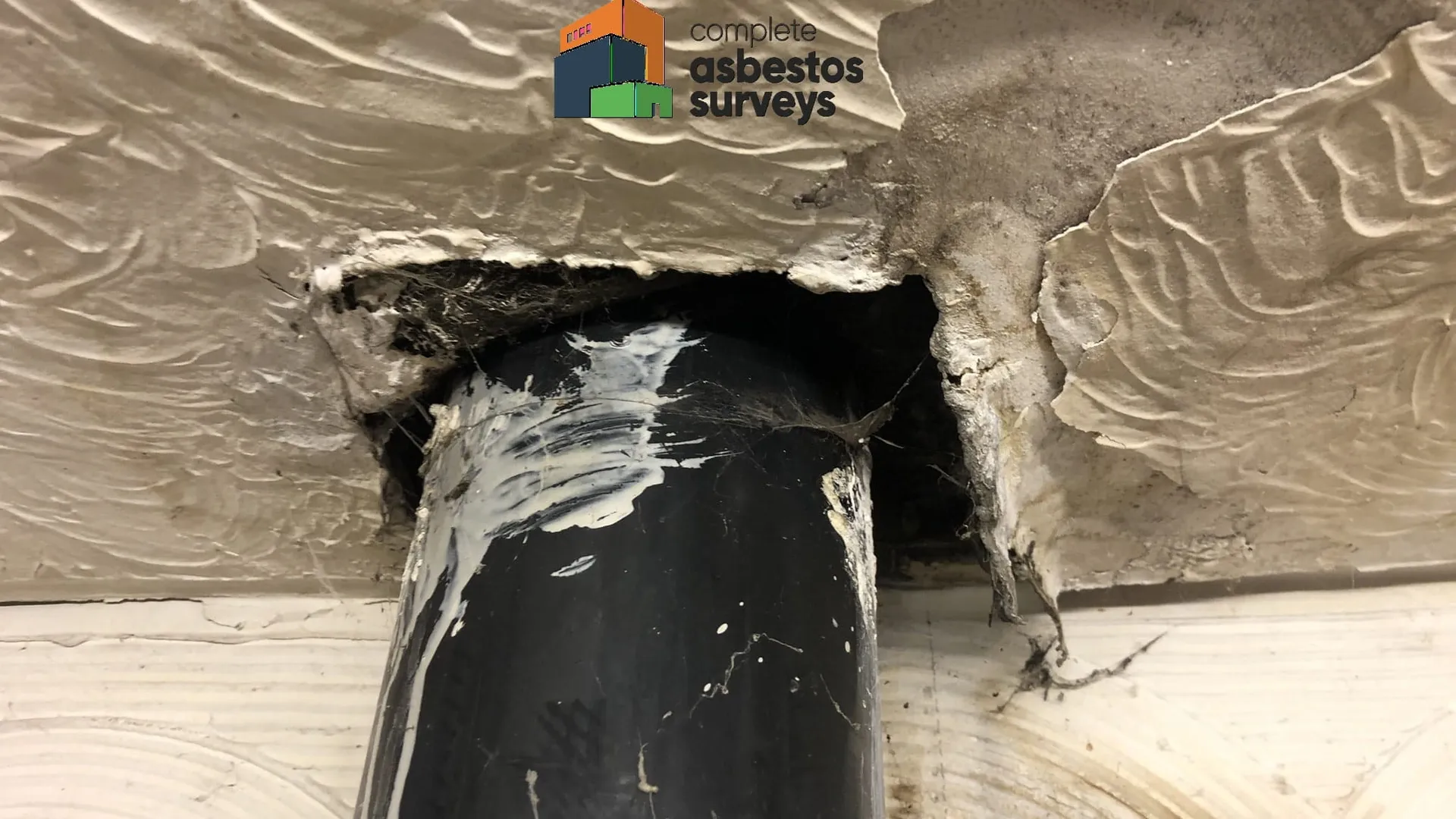 Damaged Artex From Flue Pipe