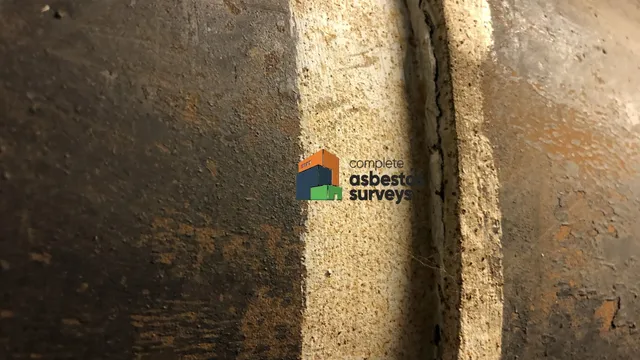 Asbestos Mastic Around Boiler Flue Pipe Joints