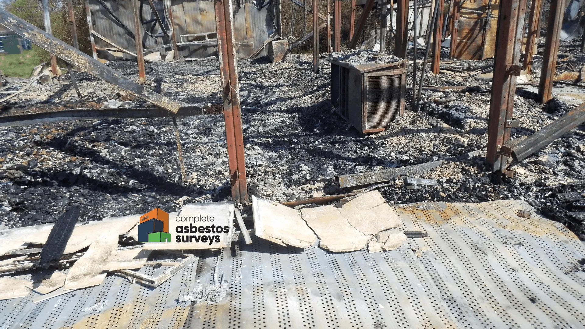 Asbestos Insulating Board Fire Damaged Panels