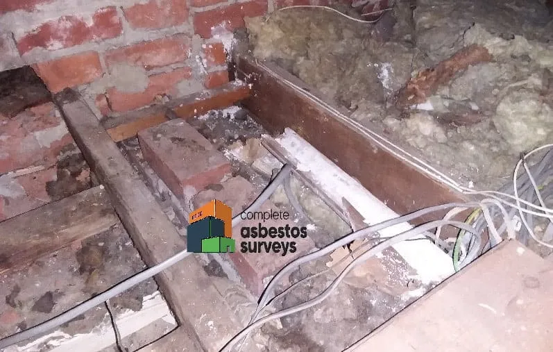 Asbestos Insulation From Pipe and Debris in Loft