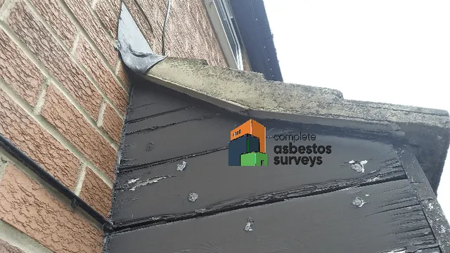 Asbestos Cement Undercloaking on Porch