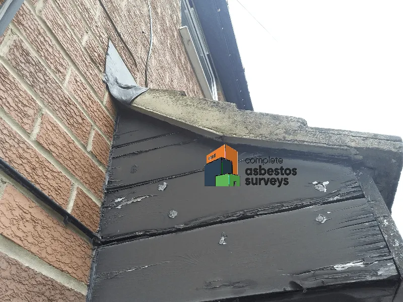 Asbestos Cement Undercloaking on Porch
