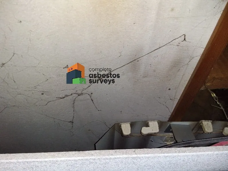 Asbestos Insulating Board Above Pub Ceiling