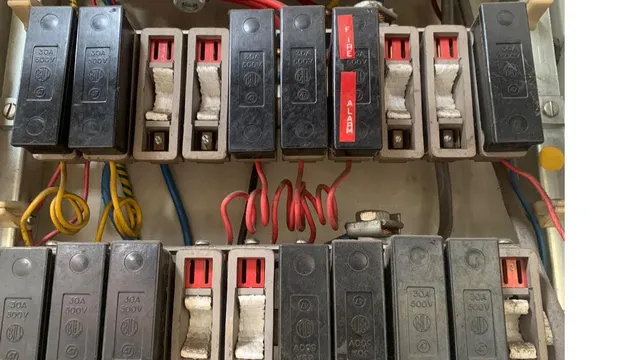 Asbestos Woven Fuse Guards in Large Electrical Boards