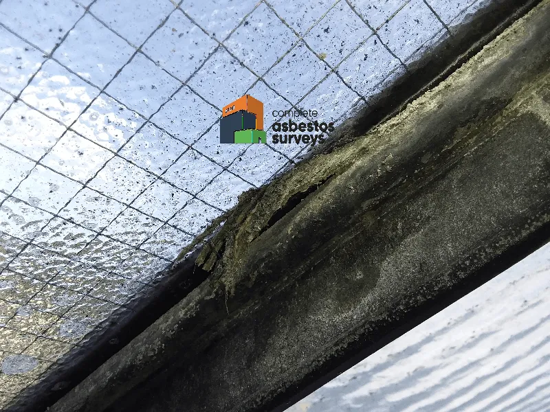 Close up of Asbestos Rope Seal Used in on External Roof Windows