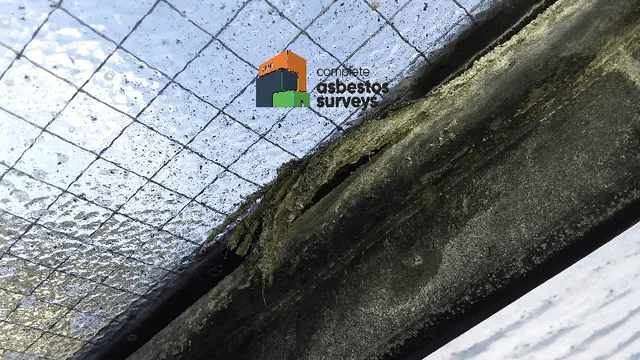 Close up of Asbestos Rope Seal Used in on External Roof Windows