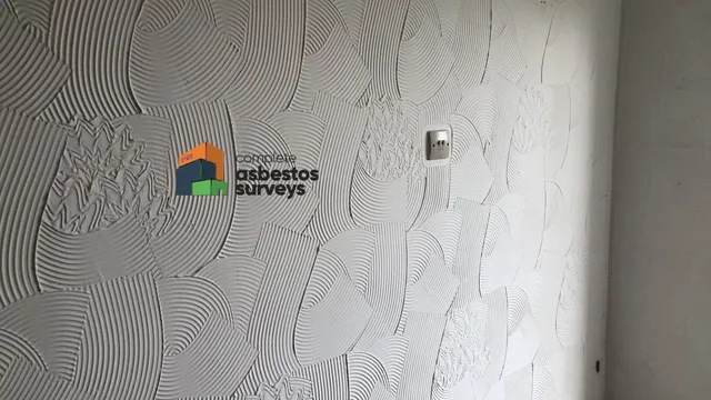 Thick Artex Textured Coating to Wall in Unusual Pattern