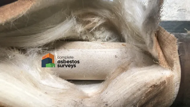 Asbestos Paper Vapour Barrier on Pipe