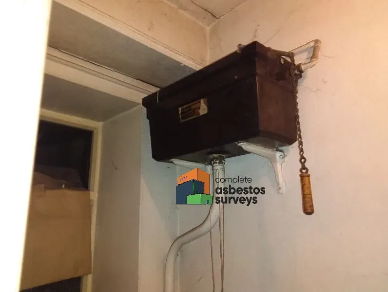 Asbestos Toilet Cistern in Pub Toilets