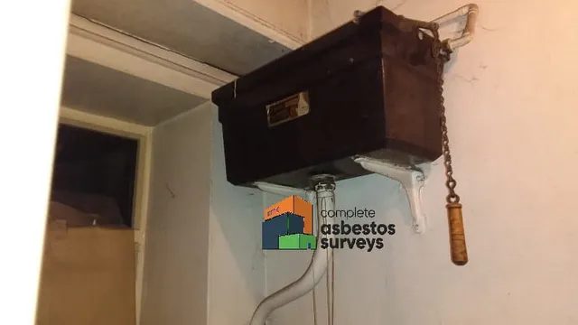 Asbestos Toilet Cistern in Pub Toilets