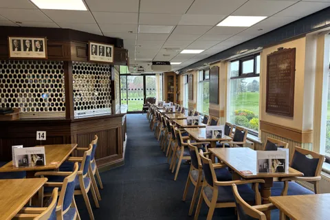 Survey of the clubhouse, bar, restaurant, changing facilities, offices and other areas as part of the club's asbestos management programme.
