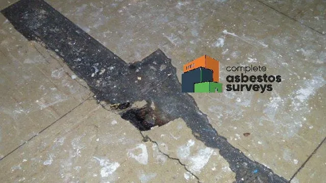 Damaged Asbestos Vinyl Floor Tiles