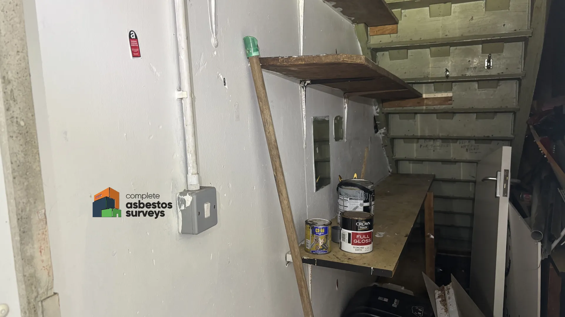 Asbestos Insulating Board Walls Encapsulated