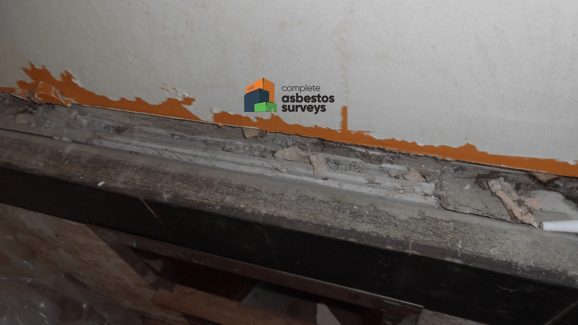 Asbestos Insulating Boards Behind Fire Place
