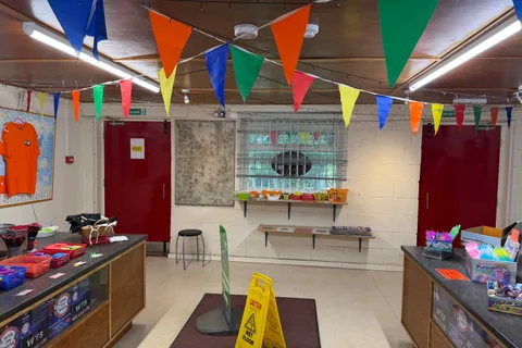 Indoor activity and craft area forming part of the 139 rooms and areas covered by the asbestos management survey at Bradley Wood.