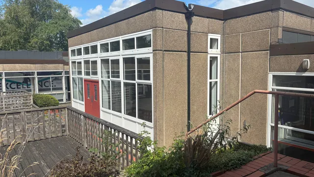 Exterior of Ossett Academy in West Yorkshire, where Complete Asbestos Surveys carried out a targeted asbestos refurbishment survey before planned window replacement works.