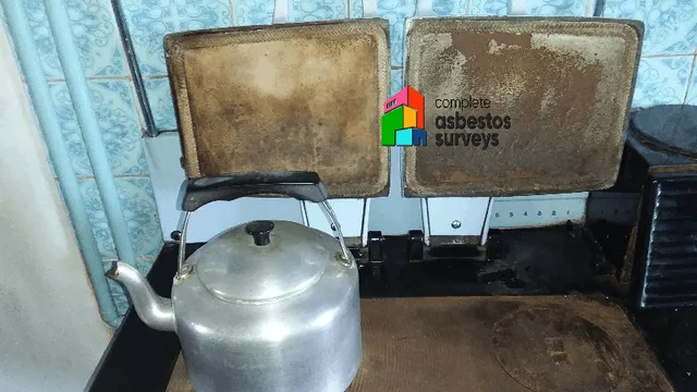 Asbestos Rope Seals Around Old Oven