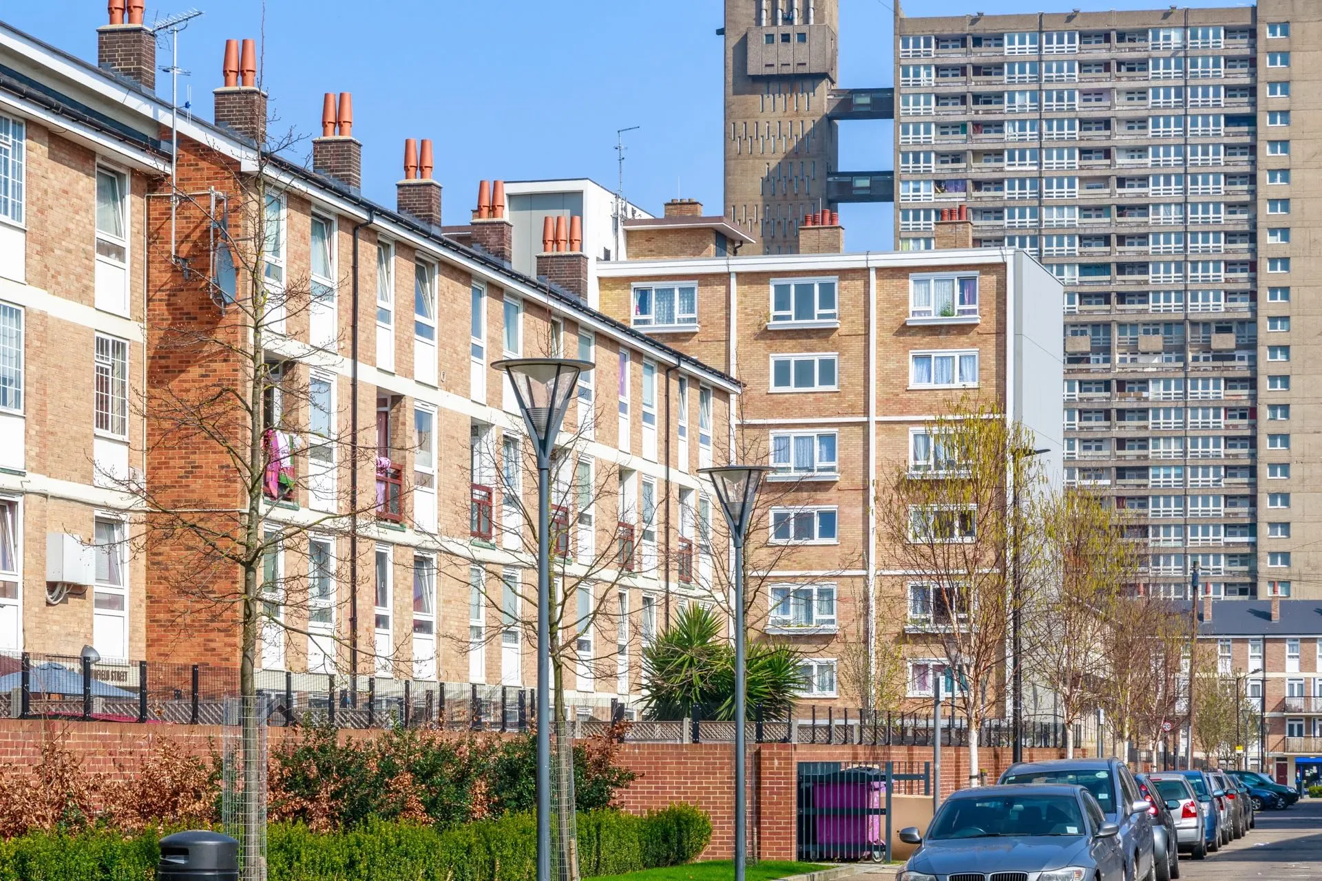 Blocks of flats and a tower block, the kind of managed property portfolio tracked in the portal