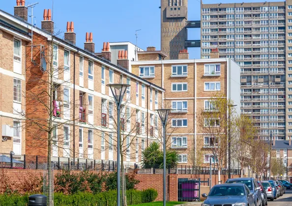 Blocks of flats and a tower block, the kind of managed property portfolio tracked in the portal