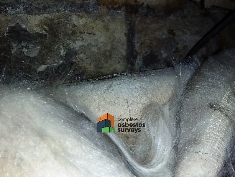 Asbestos Paper Vapour Barrier on Pipework