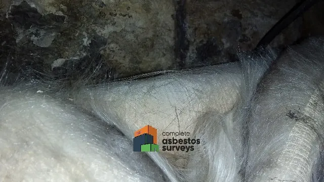 Asbestos Paper Vapour Barrier on Pipework