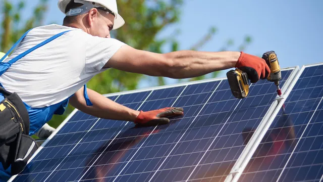 Fixing solar panels to asbestos roof