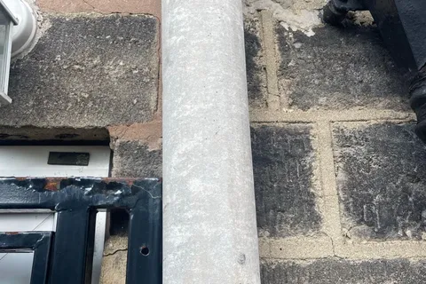 Asbestos flue pipe on domestic property