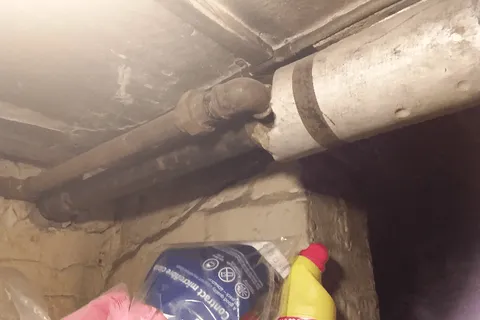 Insulation to basement pipe work