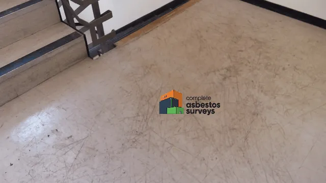 Asbestos Floor Tiles on Stairwell in Office Block
