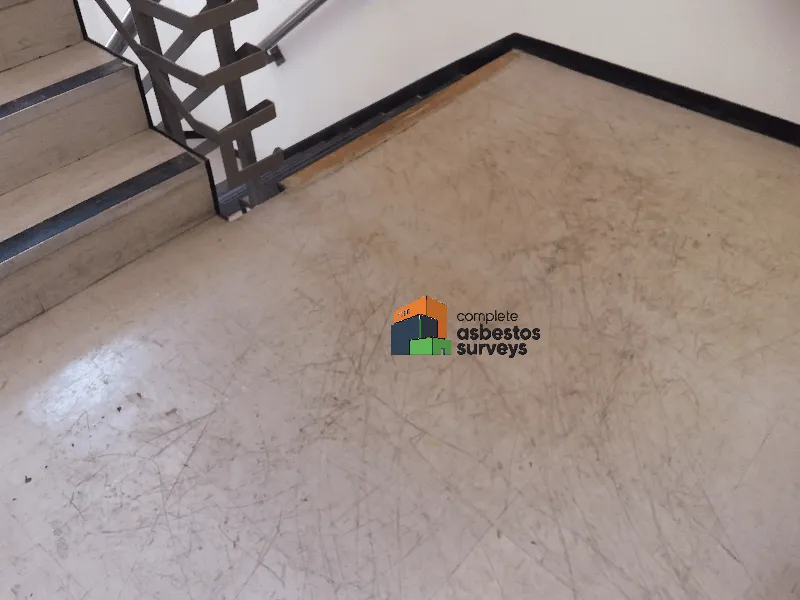 Asbestos Floor Tiles on Stairwell in Office Block