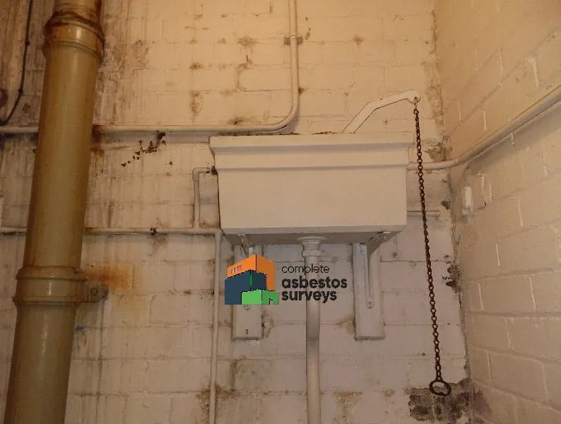 Old Asbestos Toilet  Cistern