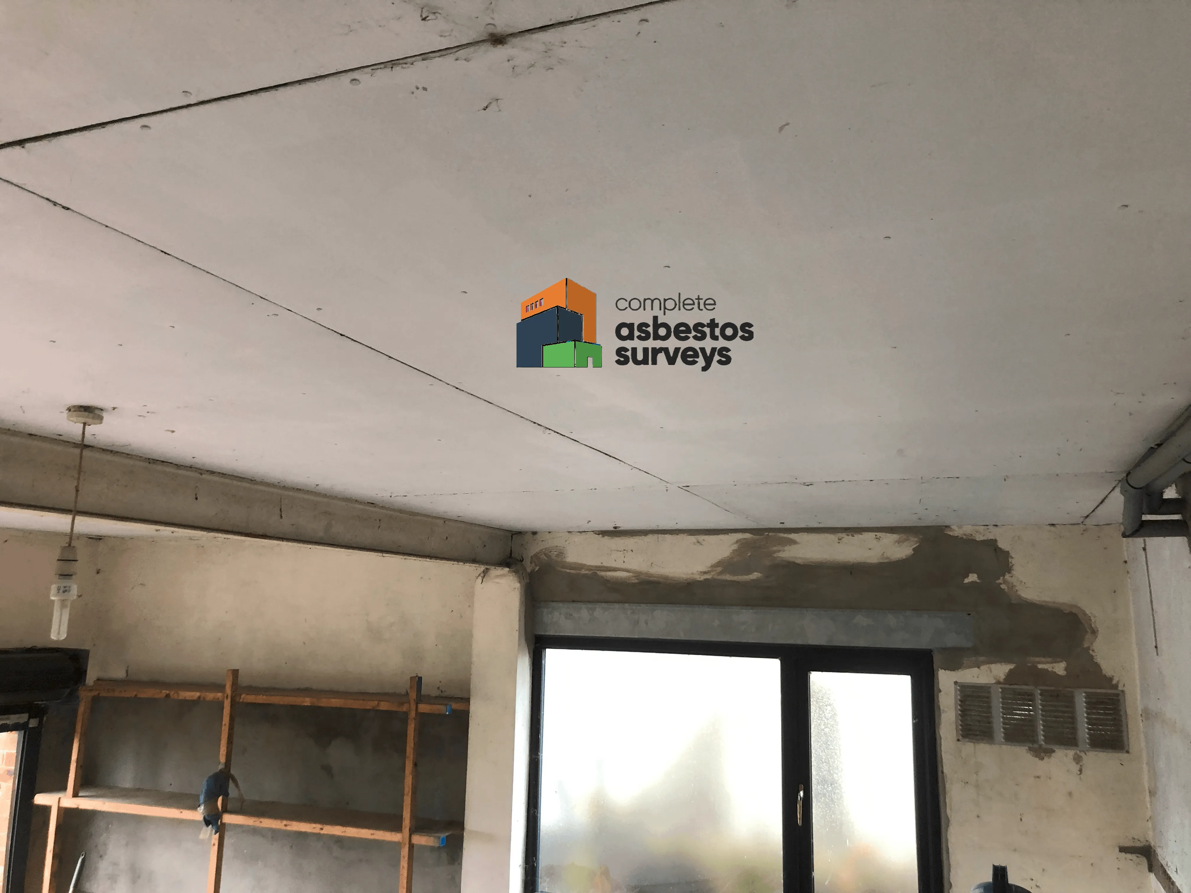 Asbestos Cement Ceilling Panels in Garage