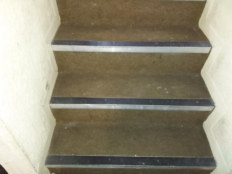 Stair nosings containing asbestos in commercial unit