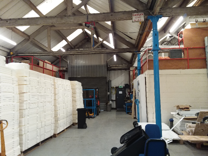 Workshop where asbestos management survey was carried out