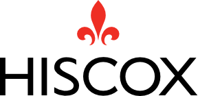Hiscox logo from annual renewal of insurance