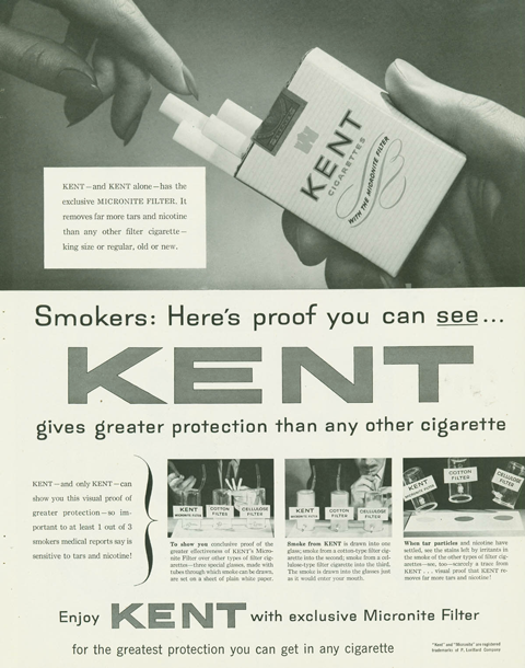 Kent asbestos cigarette filters